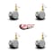 Service Caster 2 Inch MRI Safe Casters with Brakes, 12mm Threaded Stem, Set of 4, SCC, 4PK SCC-TS02S50-TPR-GRY-B-M12X22-MRI-4 - alternate 3